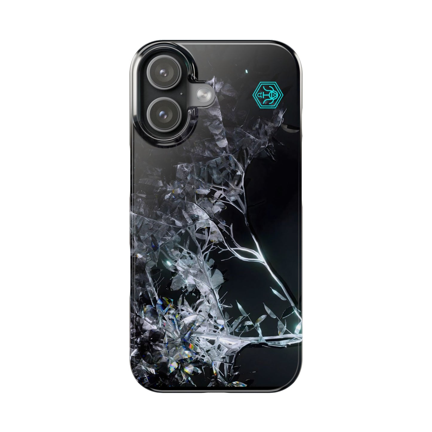 leaves of glass [midnight simulation] iPhone case ii