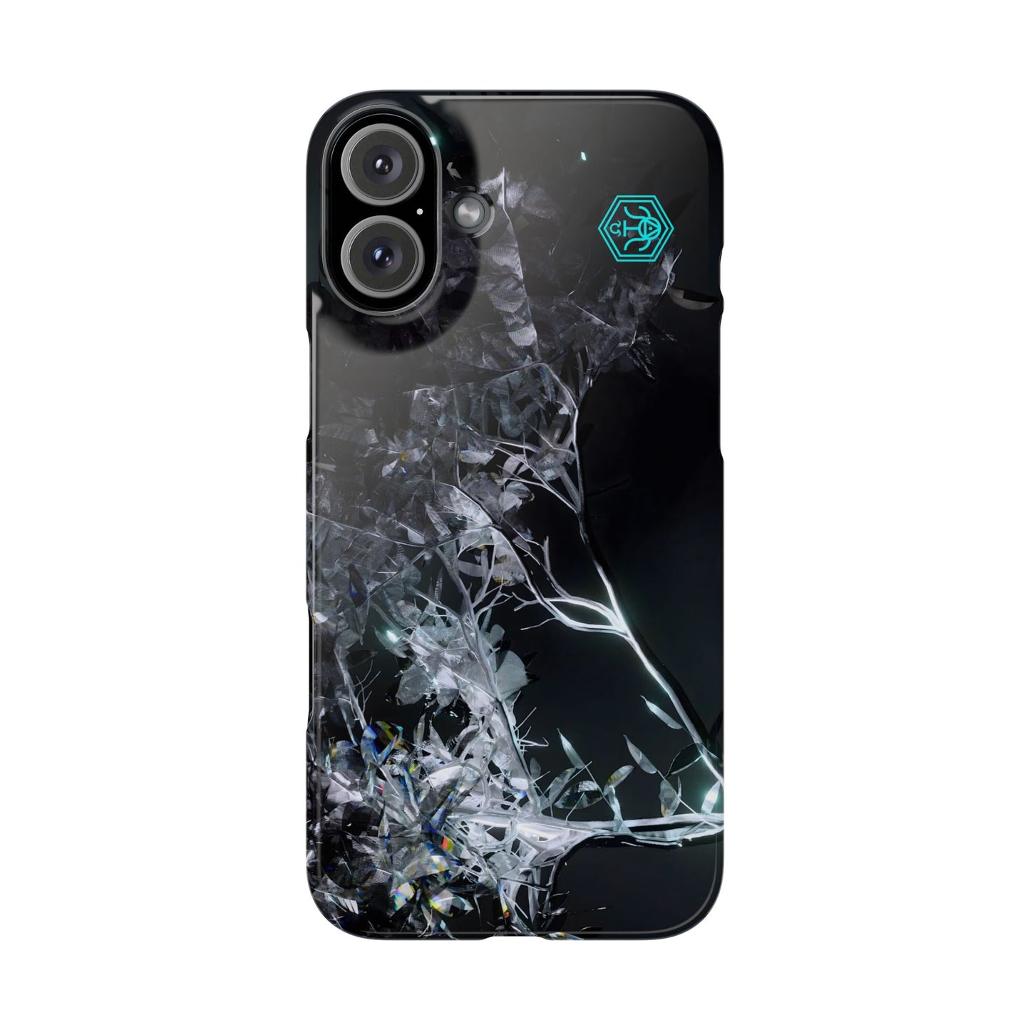 leaves of glass [midnight simulation] iPhone case ii