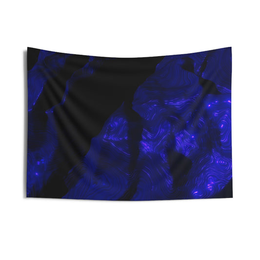 ultraviolet mountain [eagle vision] art tapestry