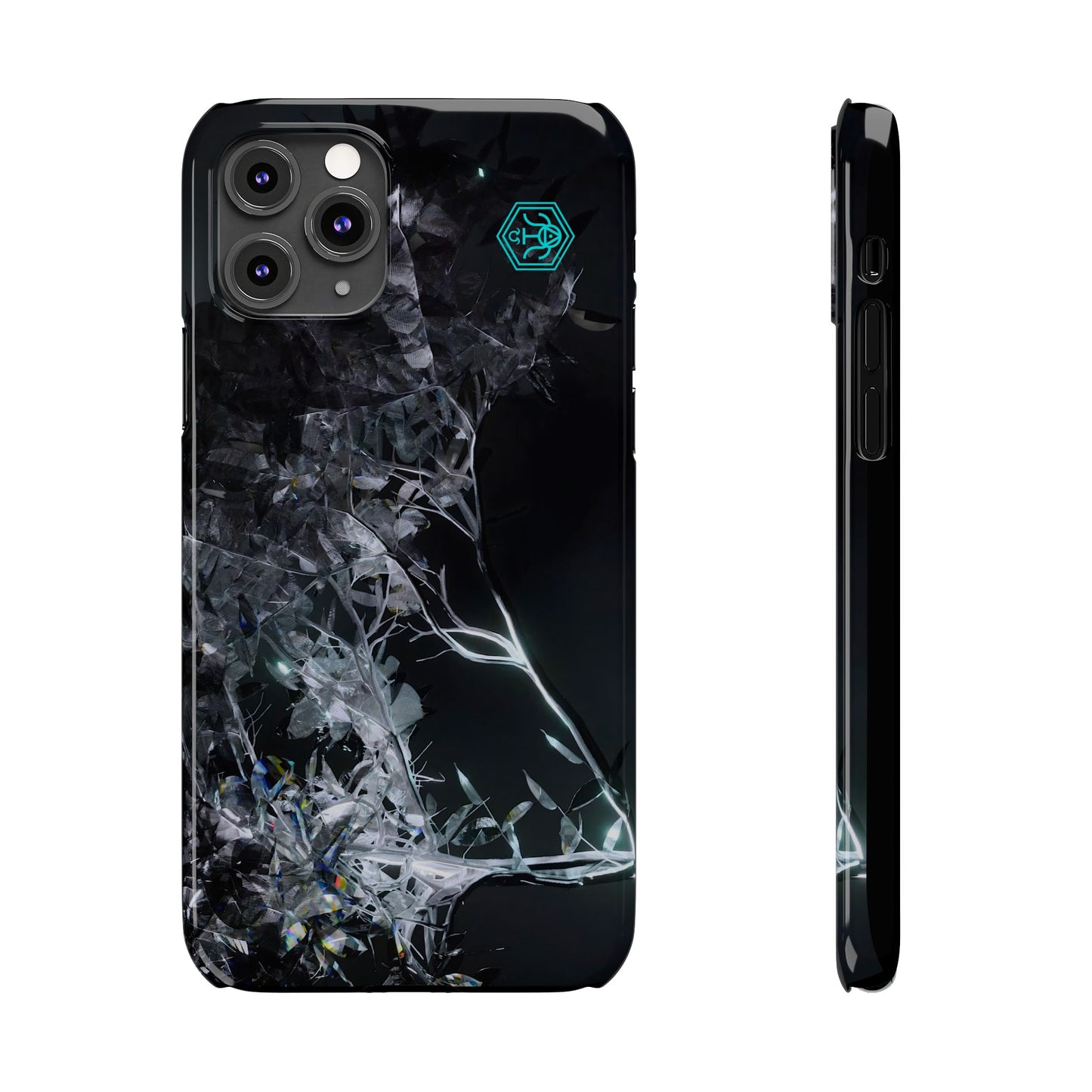 leaves of glass [midnight simulation] iPhone case ii