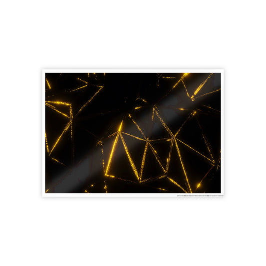 gold mountain frame [eagle vision] art print