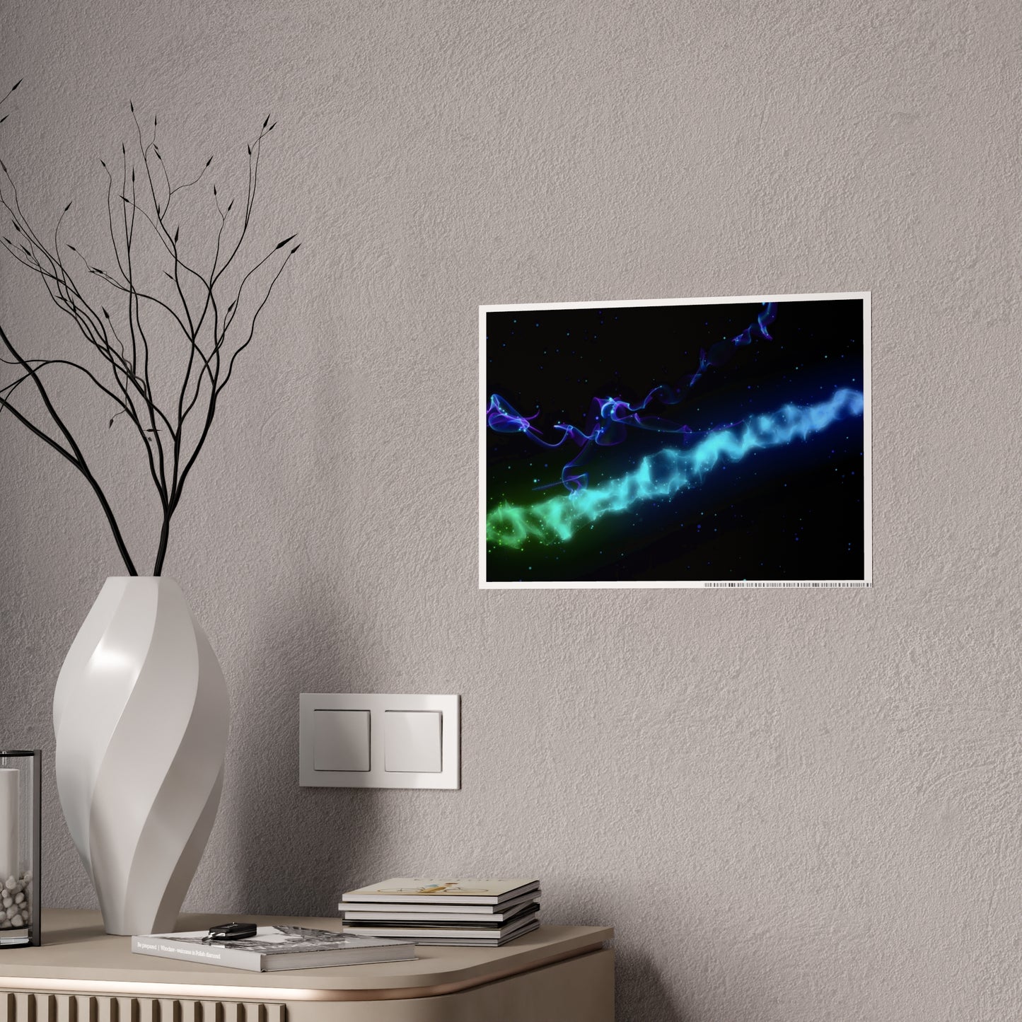 particle space: asteroid signature [gravity currents] art print