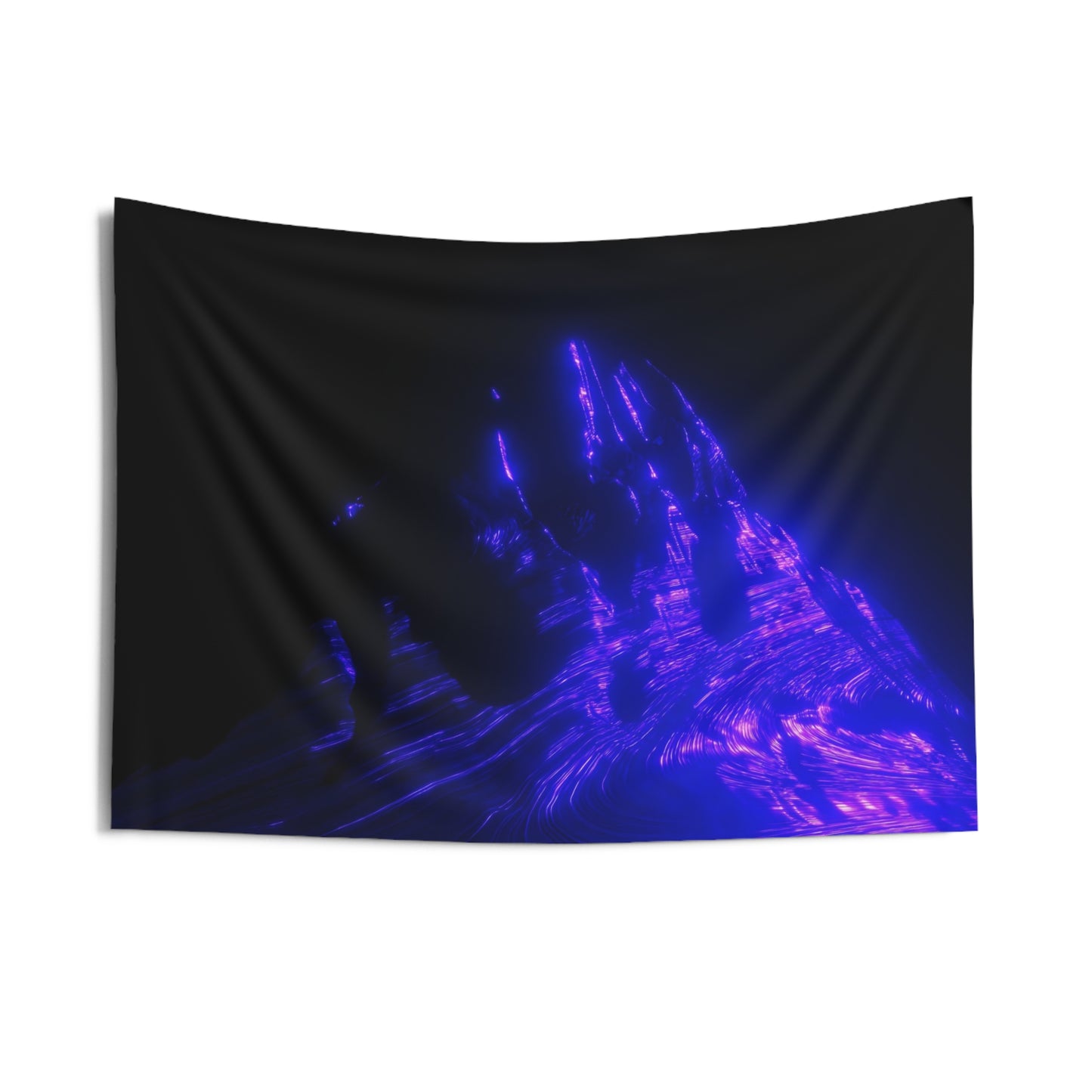 ultraviolet mountain [olympus peak] art tapestry