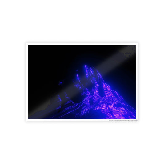 ultraviolet mountain [olympus peak] art print