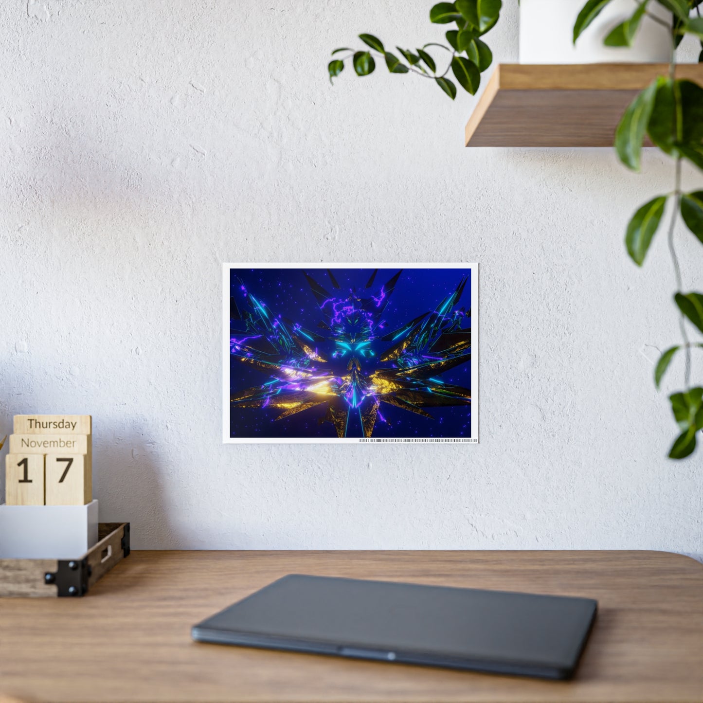 cosmic crown [grand overview] art print ii