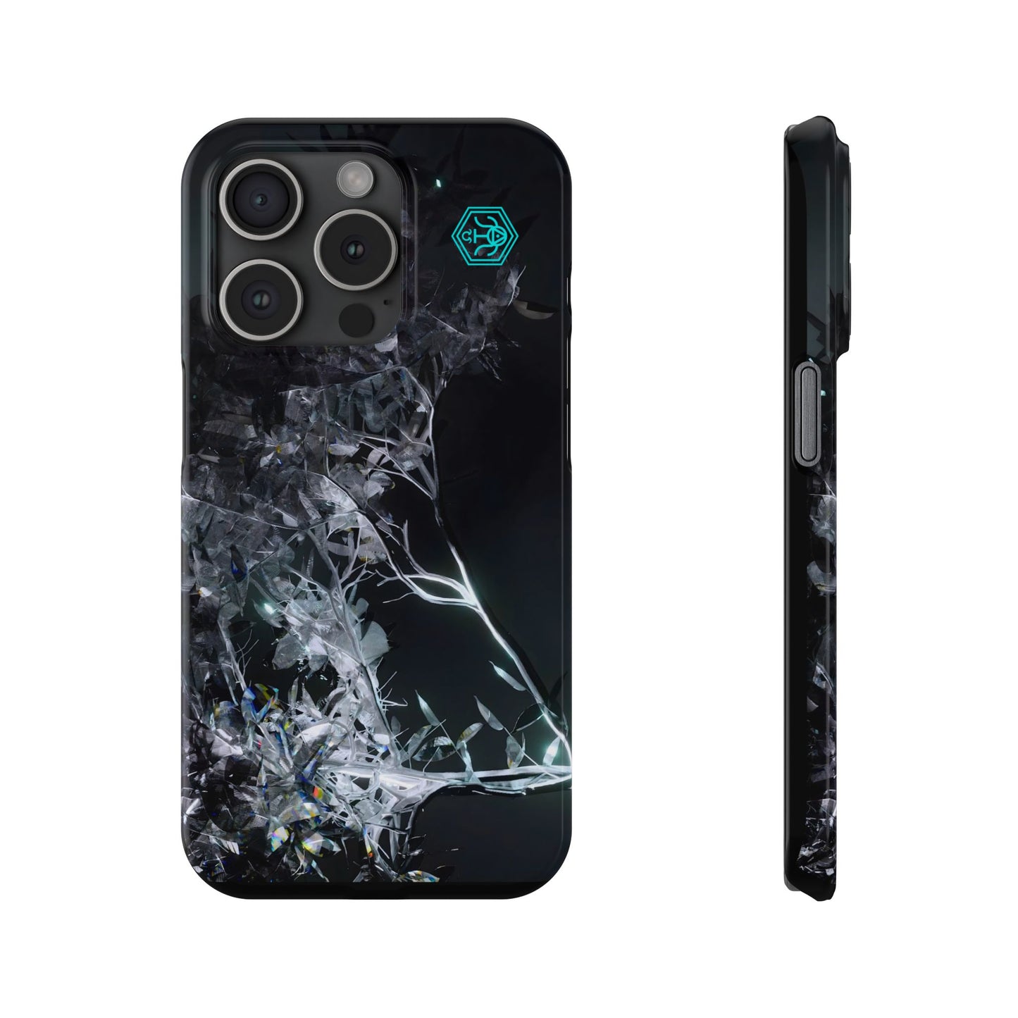 leaves of glass [midnight simulation] iPhone case ii