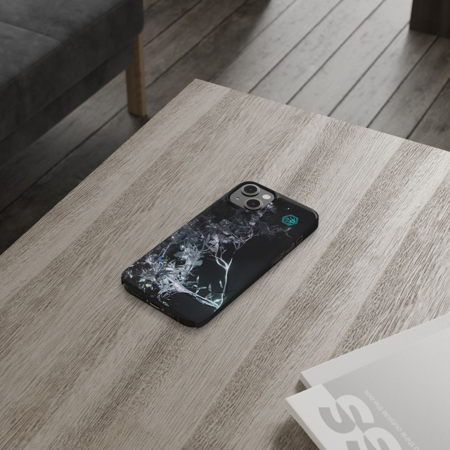 leaves of glass [midnight simulation] iPhone case ii