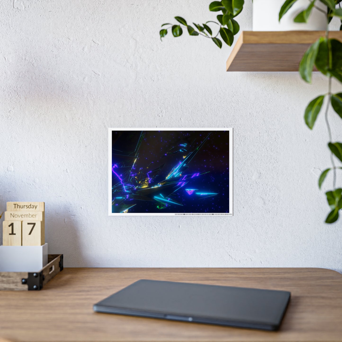 cosmic crown [orbital vision] art print