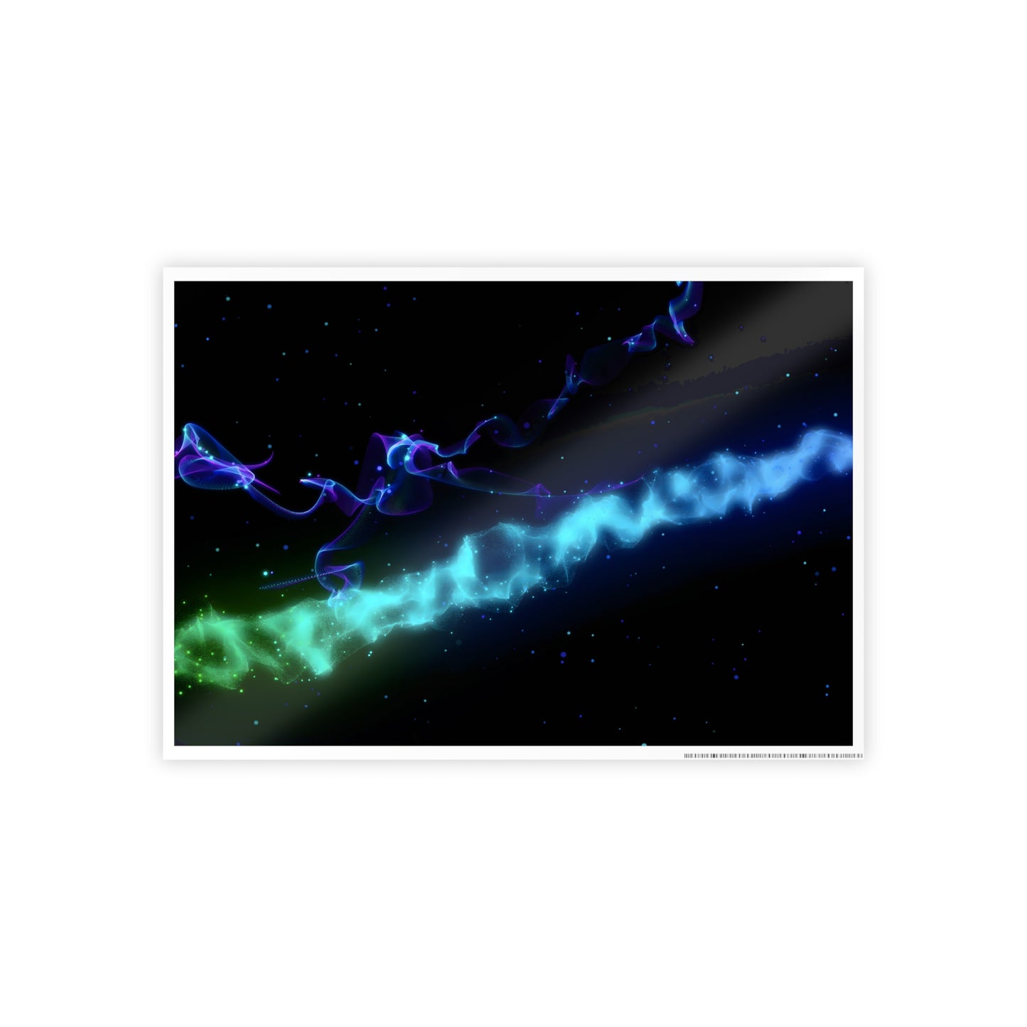 particle space: asteroid signature [gravity currents] art print
