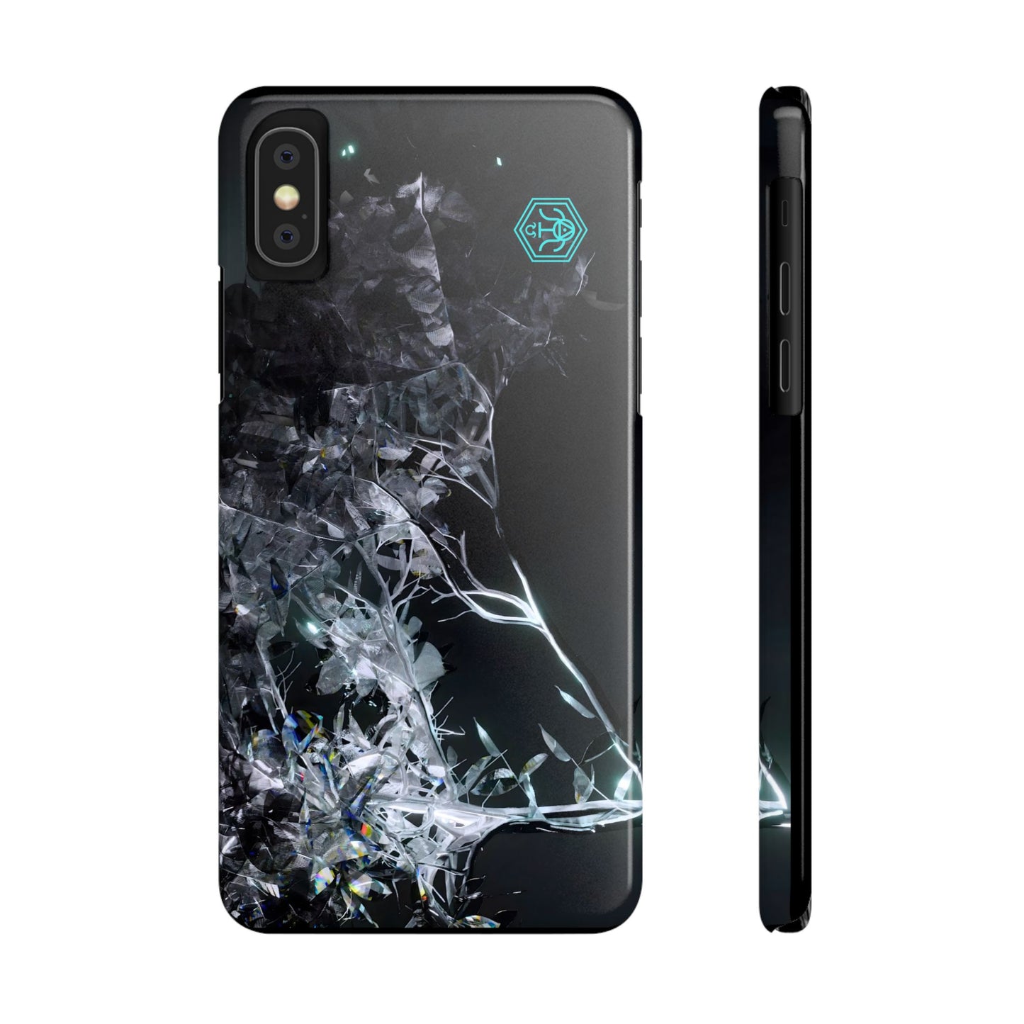 leaves of glass [midnight simulation] iPhone case ii