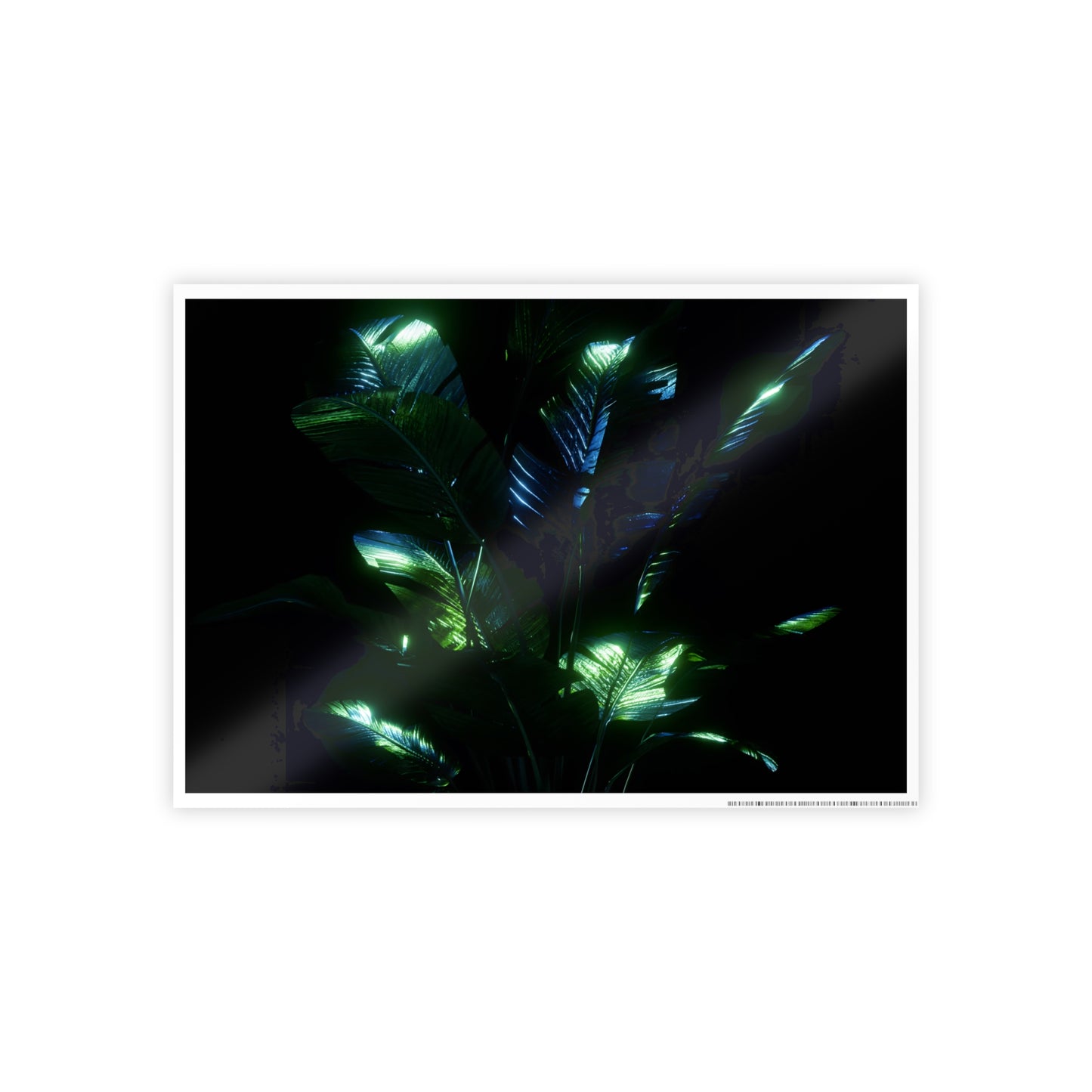 omega flora ii: verdant shimmer [peace flow] art print