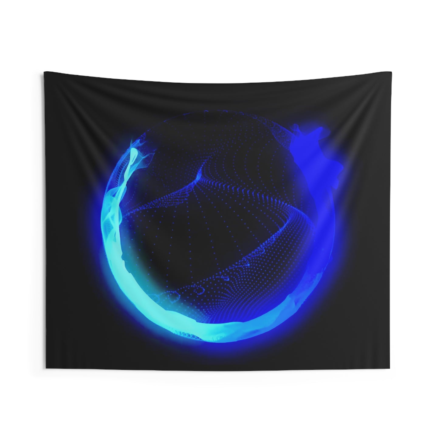 arcane orb prime: eternal capture [particle simulation] art tapestry