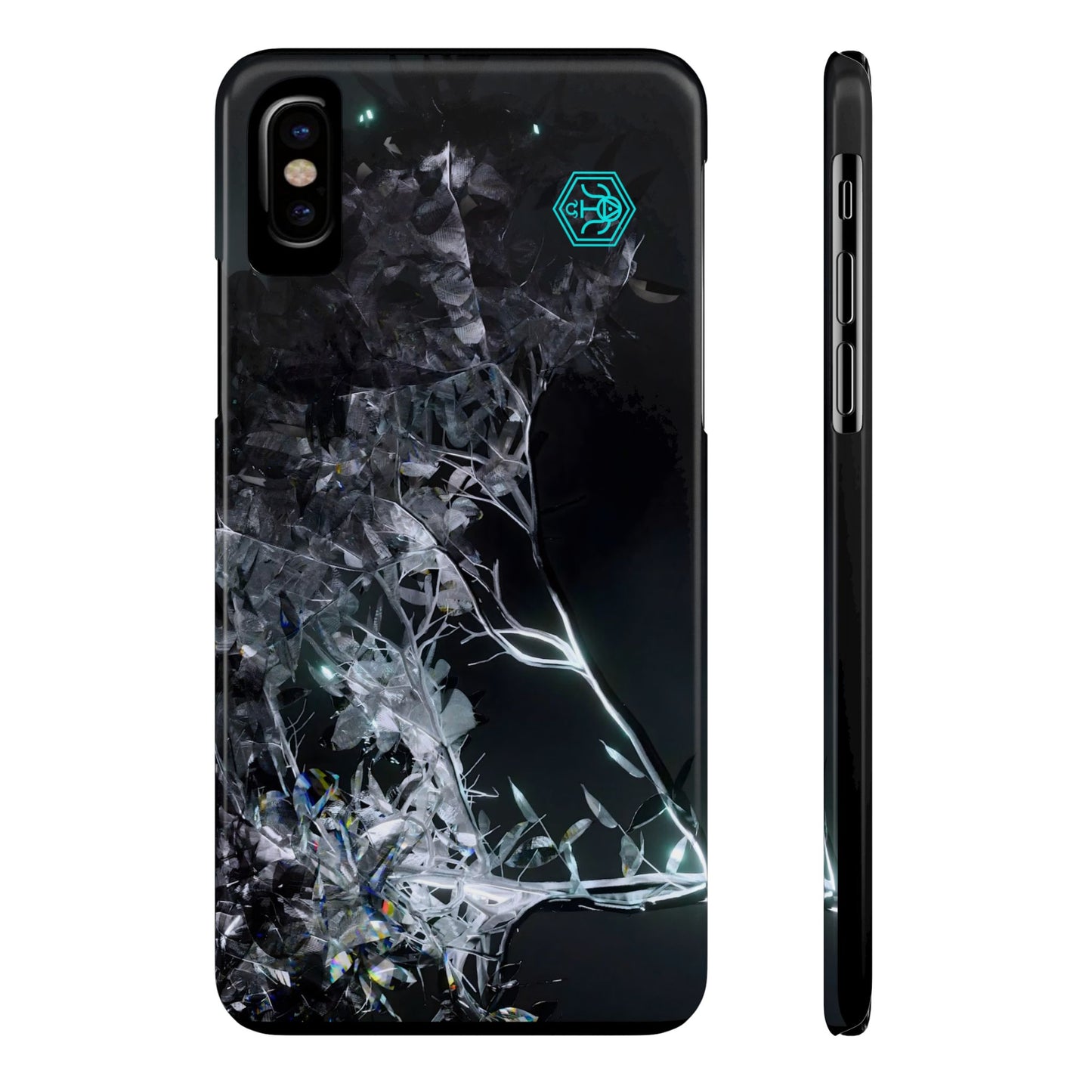 leaves of glass [midnight simulation] iPhone case ii