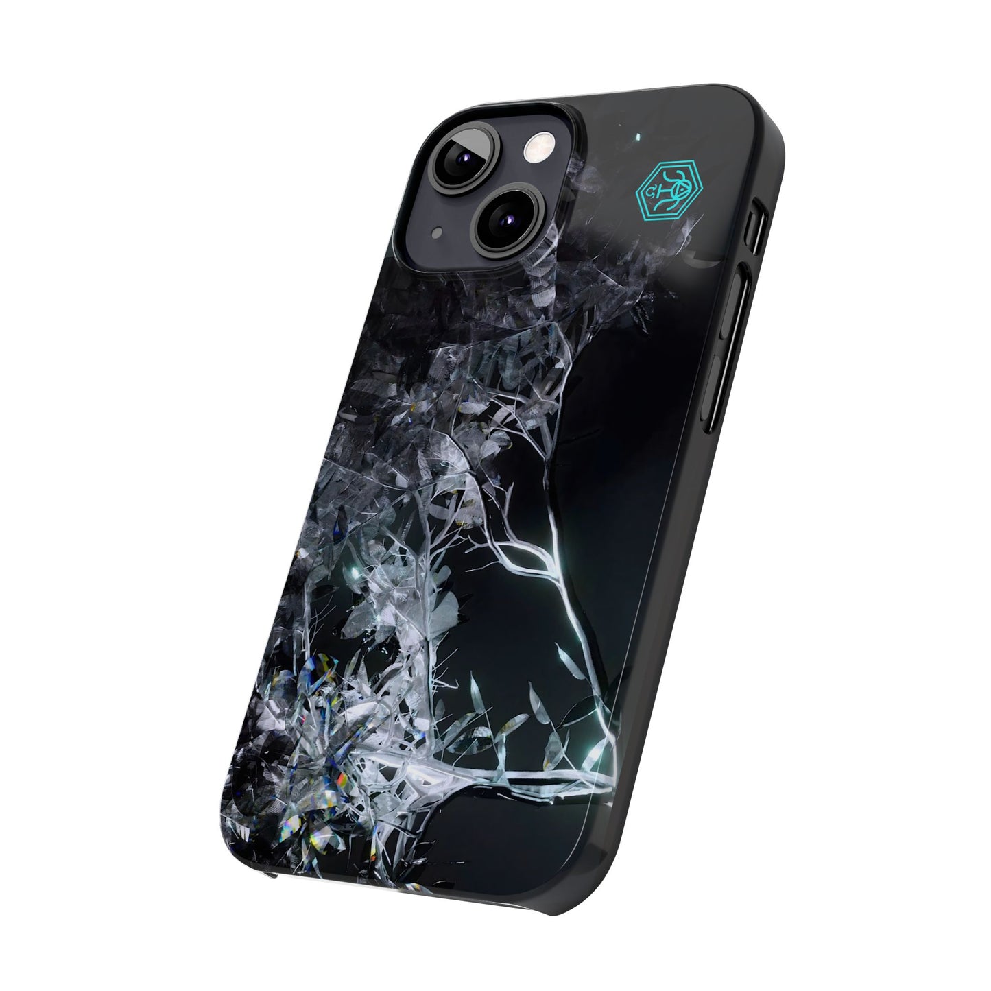 leaves of glass [midnight simulation] iPhone case ii