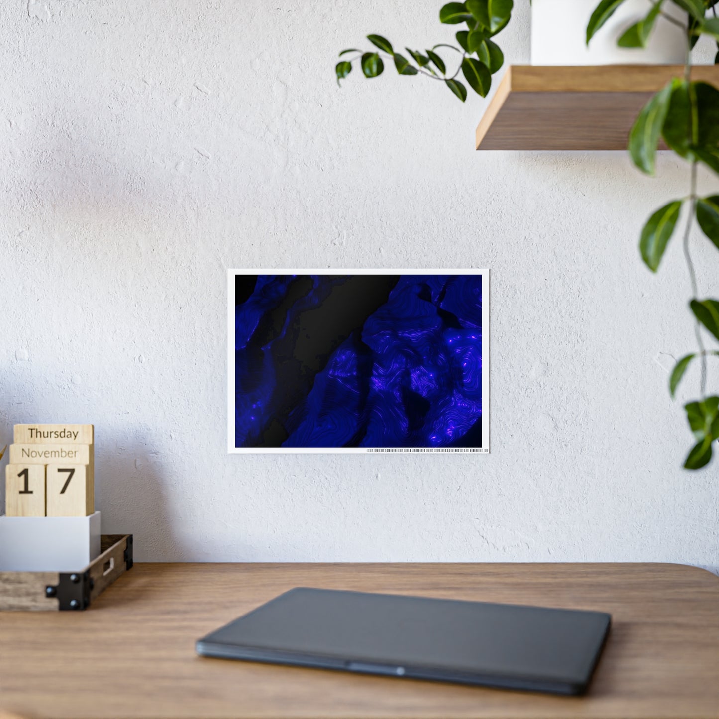 ultraviolet mountain [eagle vision] art print