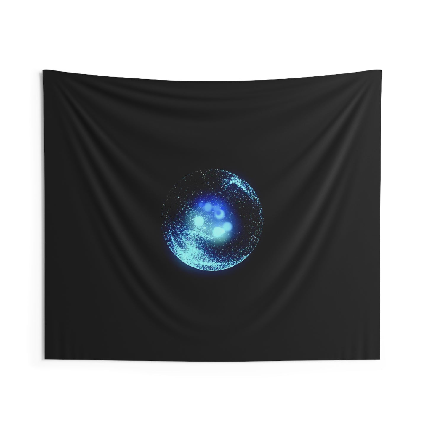 neural core: particle orb [luminous sphere] art tapestry