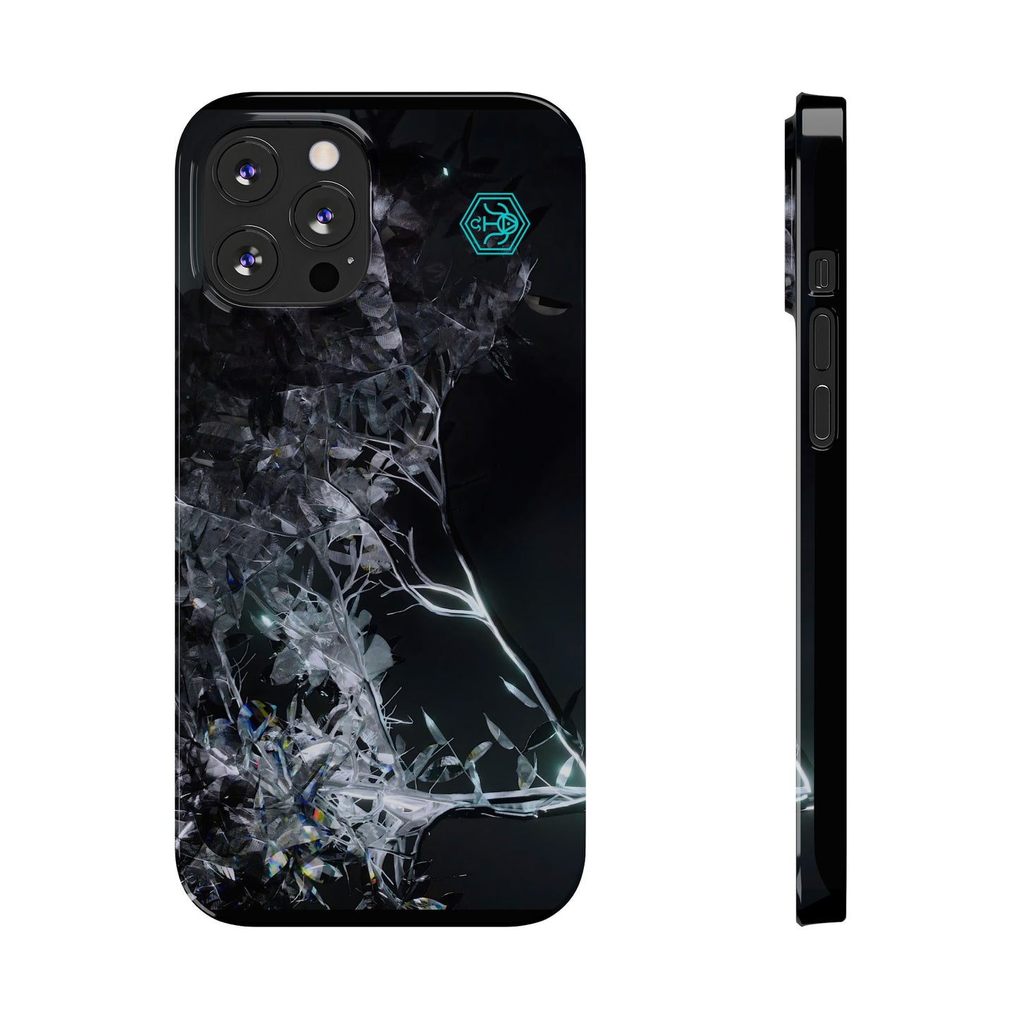 leaves of glass [midnight simulation] iPhone case ii