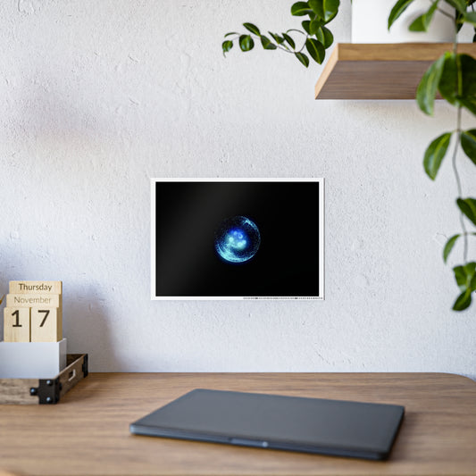 neural core: particle orb [luminous sphere] art print