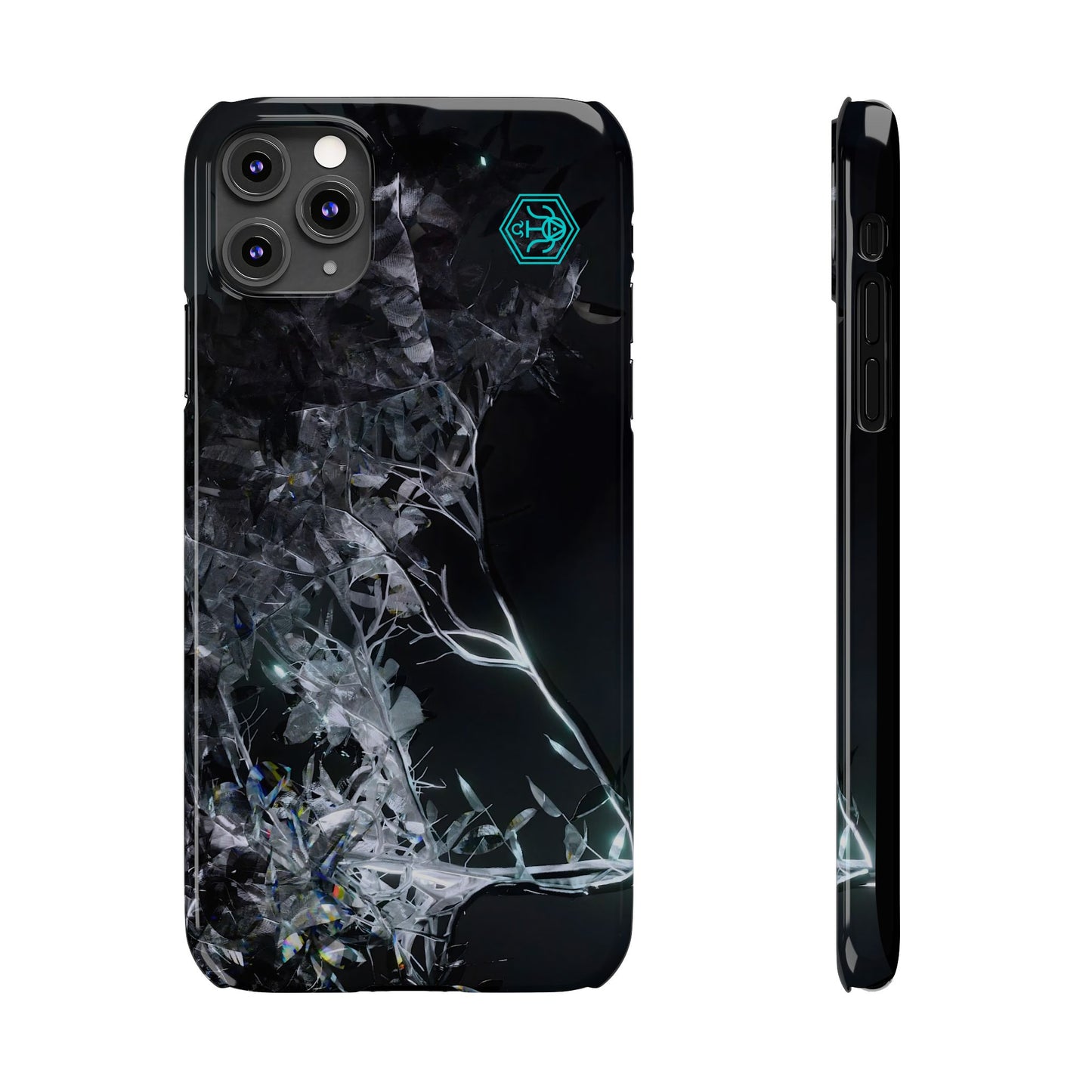 leaves of glass [midnight simulation] iPhone case ii