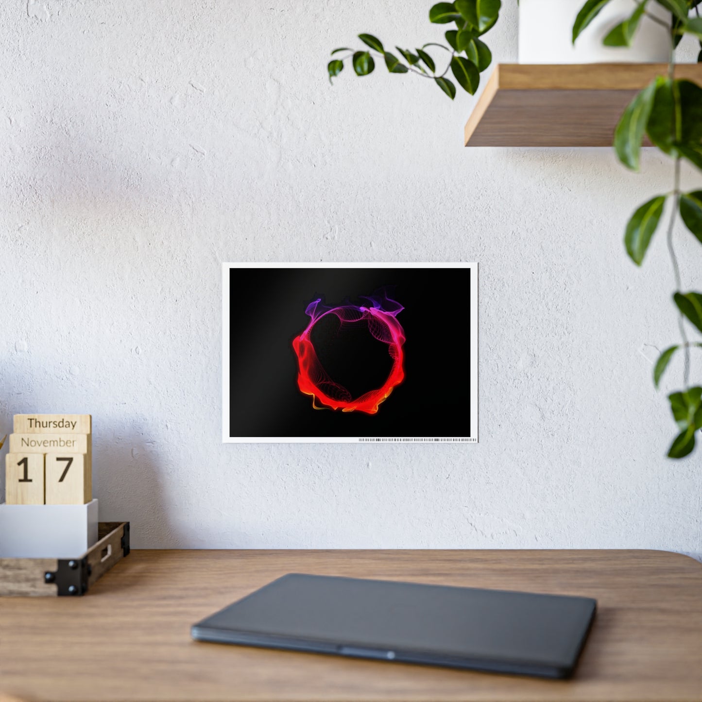 arcane induction: cataclysm [volcanic particle orb] art print