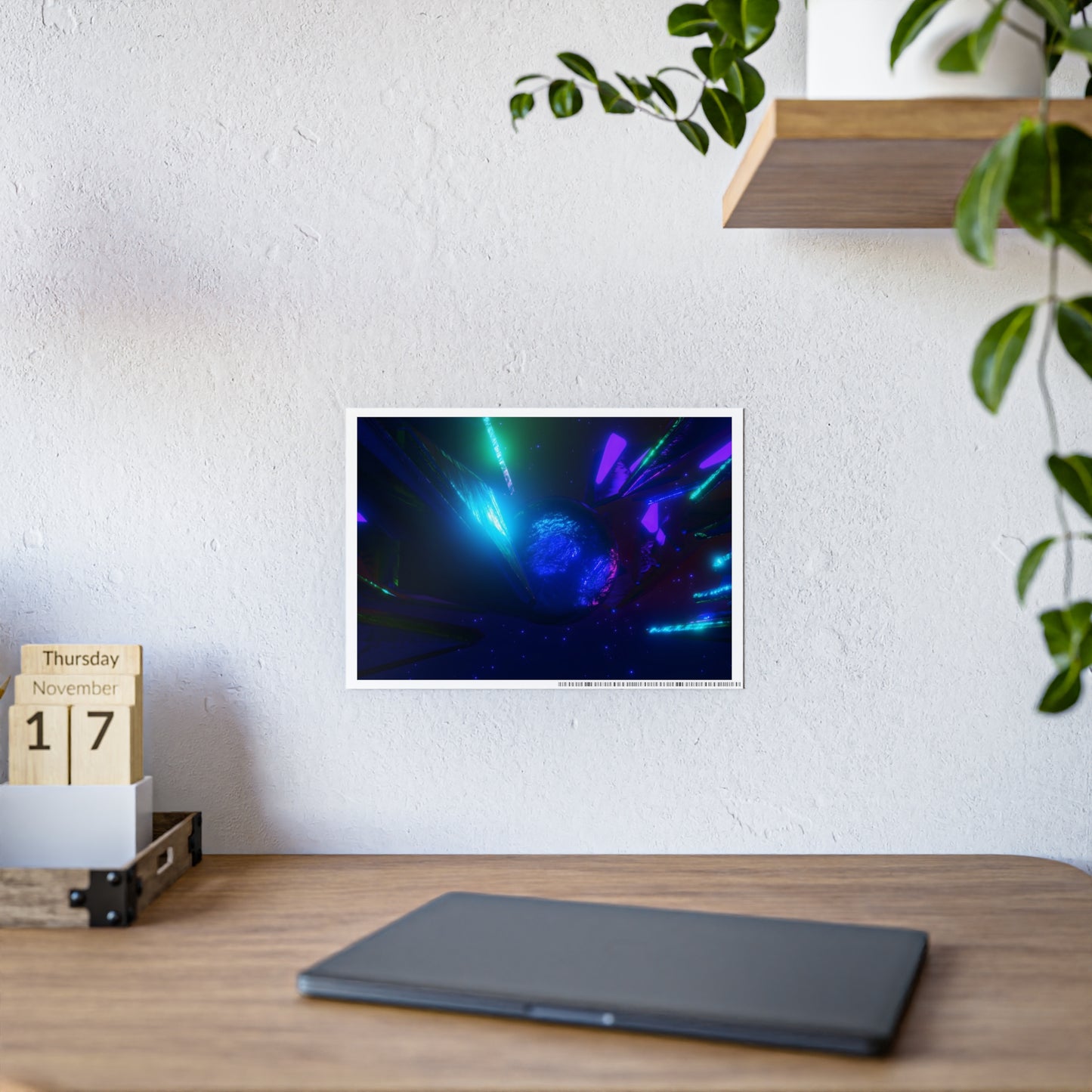 cosmic crown [dark approach] art print