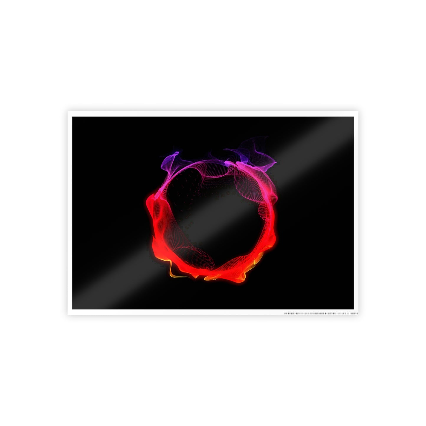 arcane induction: cataclysm [volcanic particle orb] art print