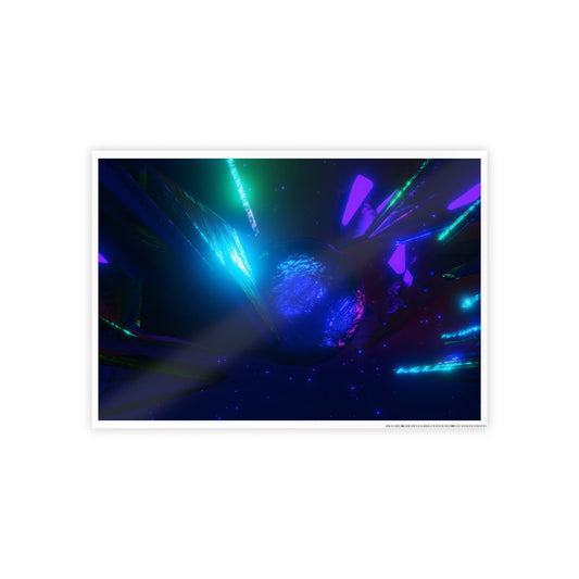 cosmic crown [dark approach] art print
