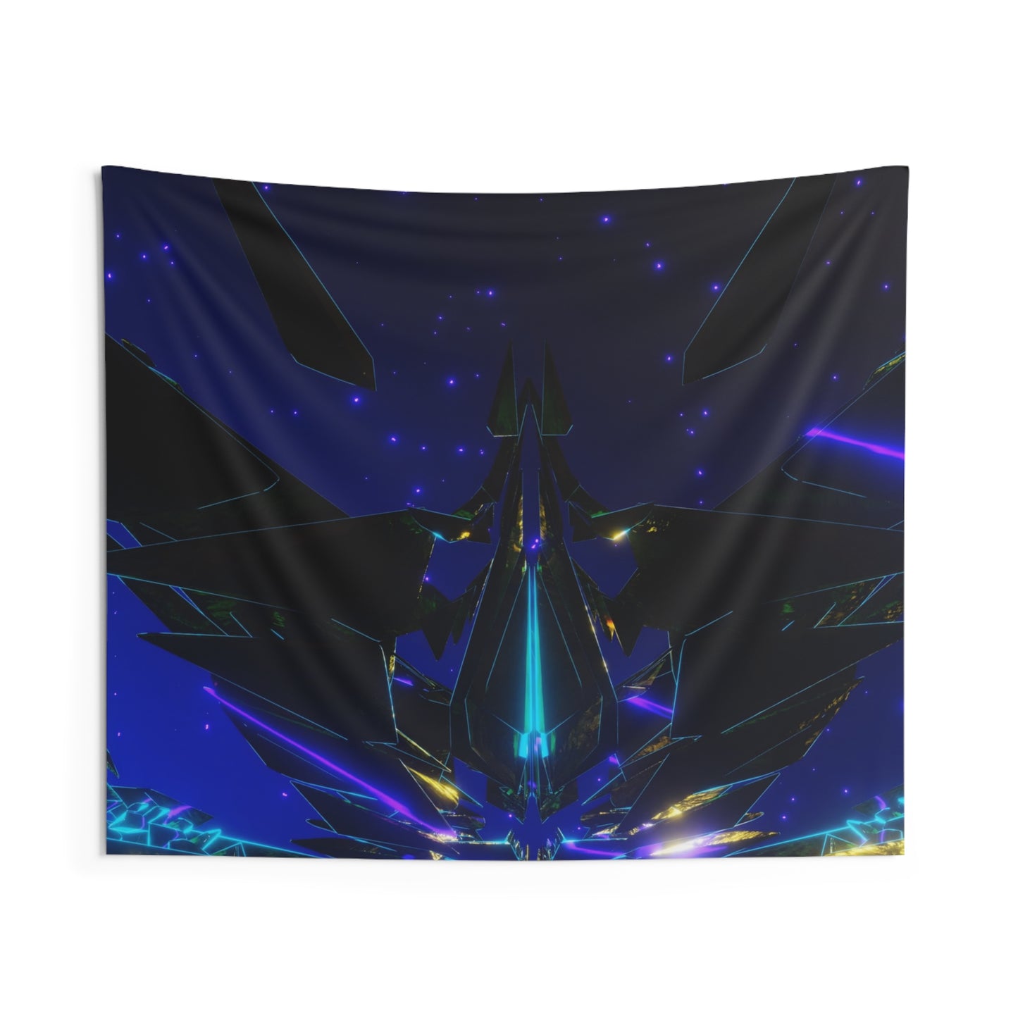 cosmic crown [fractal detail] art tapestry