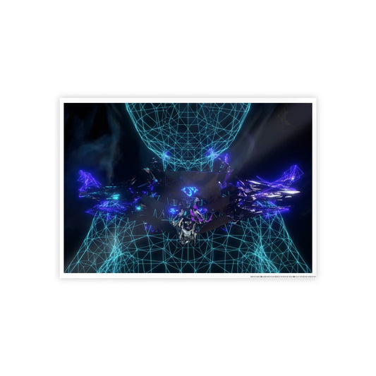 volcanic dragonplate shoulderguards [digital obsidian tier] art print