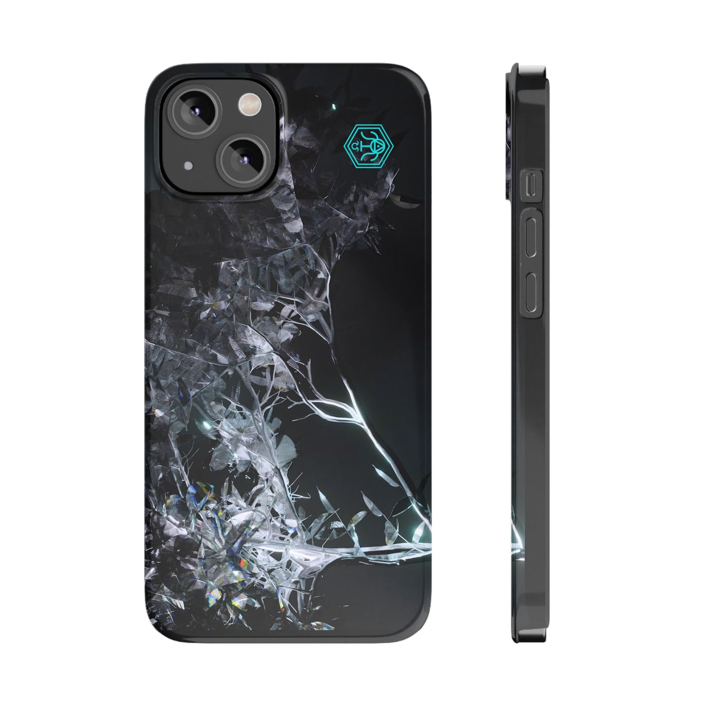 leaves of glass [midnight simulation] iPhone case ii