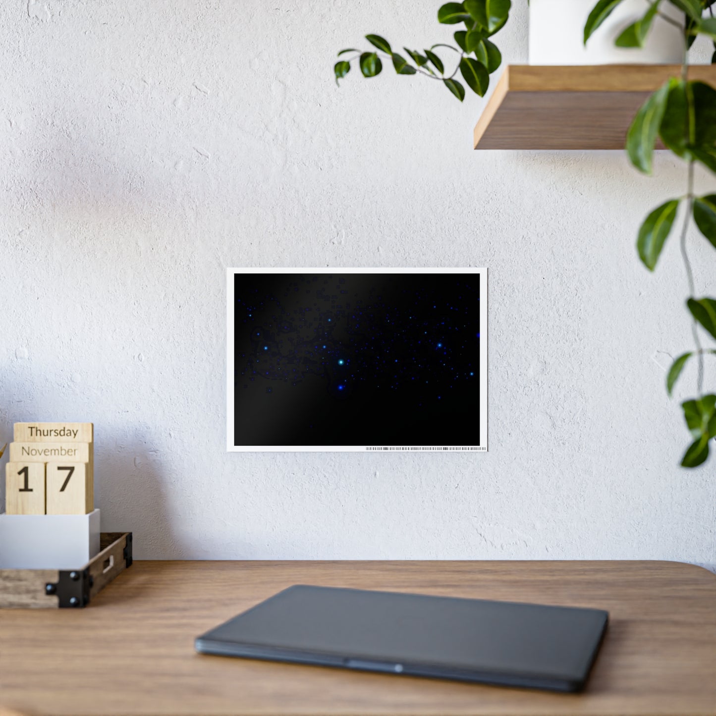 particle starfield: stable velocity [pilot vision] art print