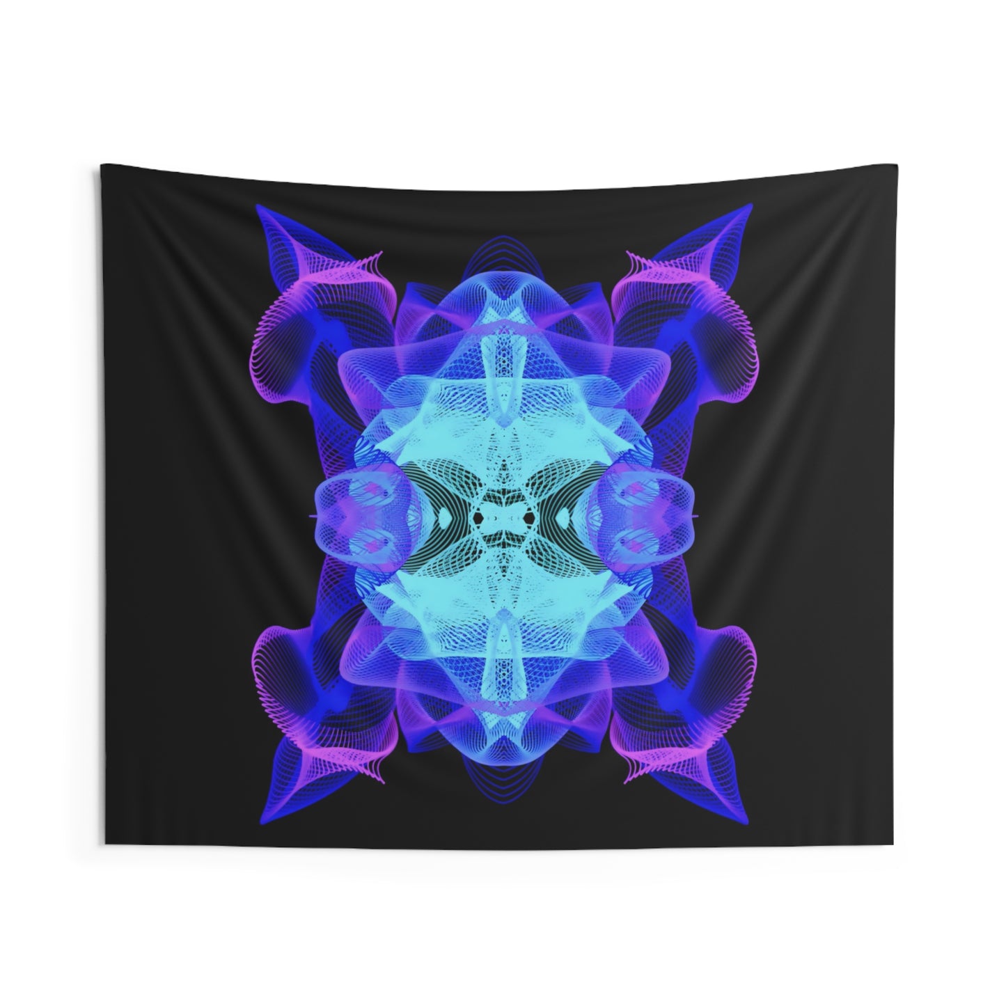 fractal sigil: reality threads [escher medallion] art tapestry