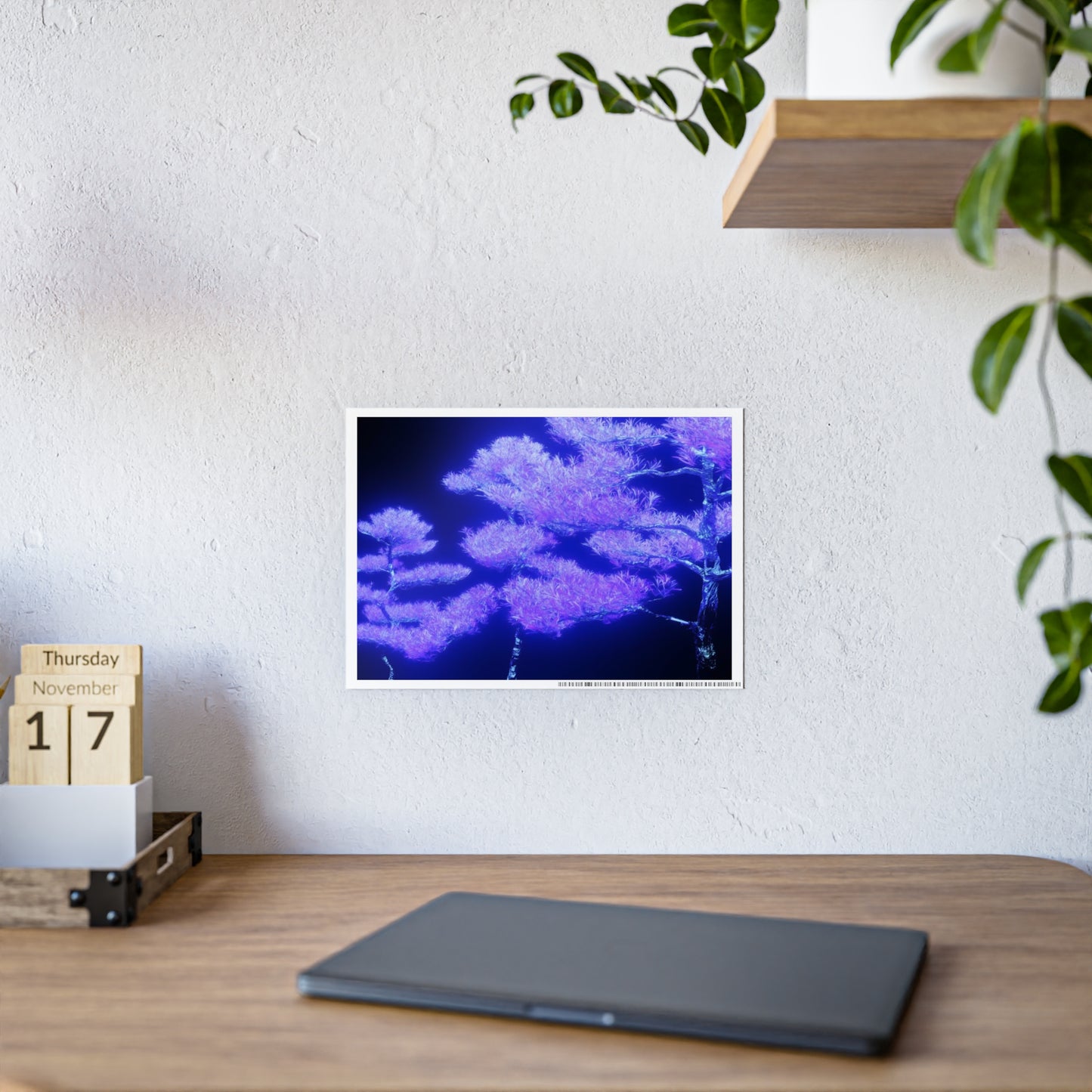 synthetic nature [metallic UV test lab] art print iii