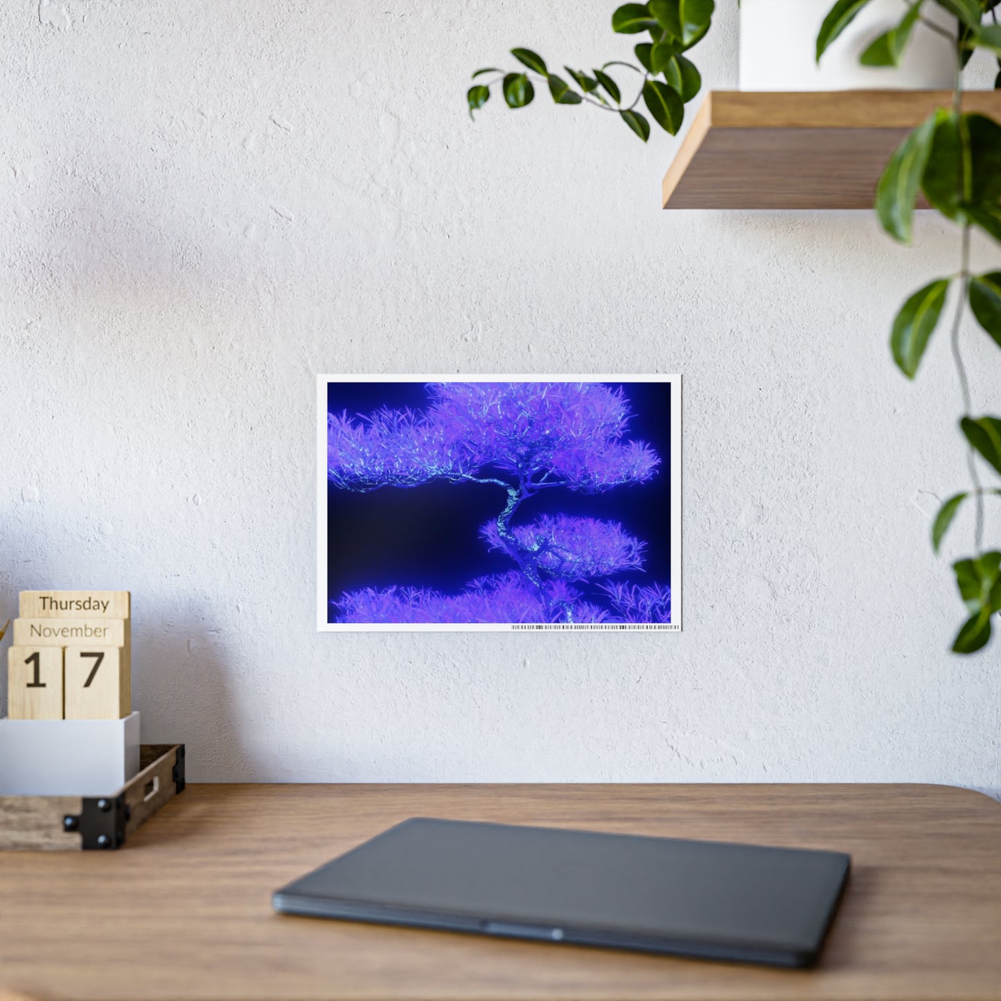 synthetic nature [metallic UV test lab] art print i