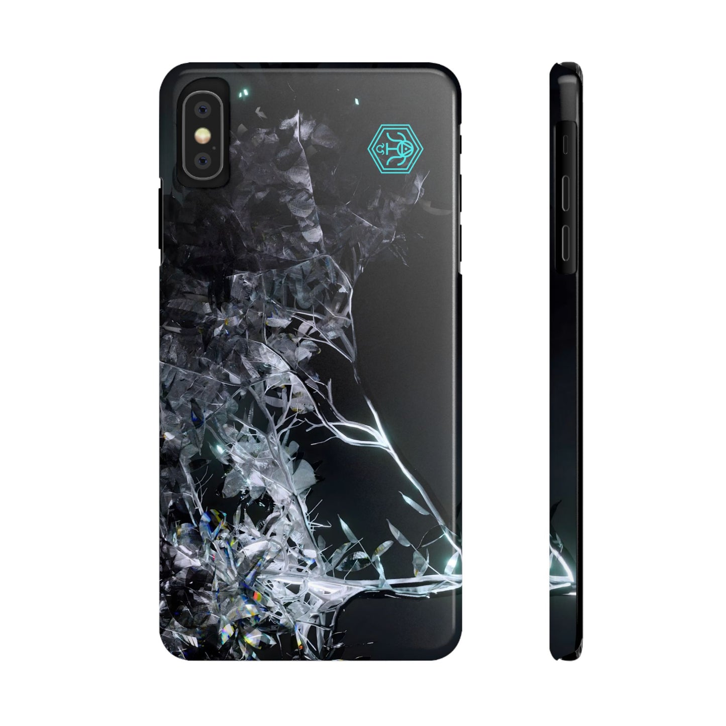 leaves of glass [midnight simulation] iPhone case ii