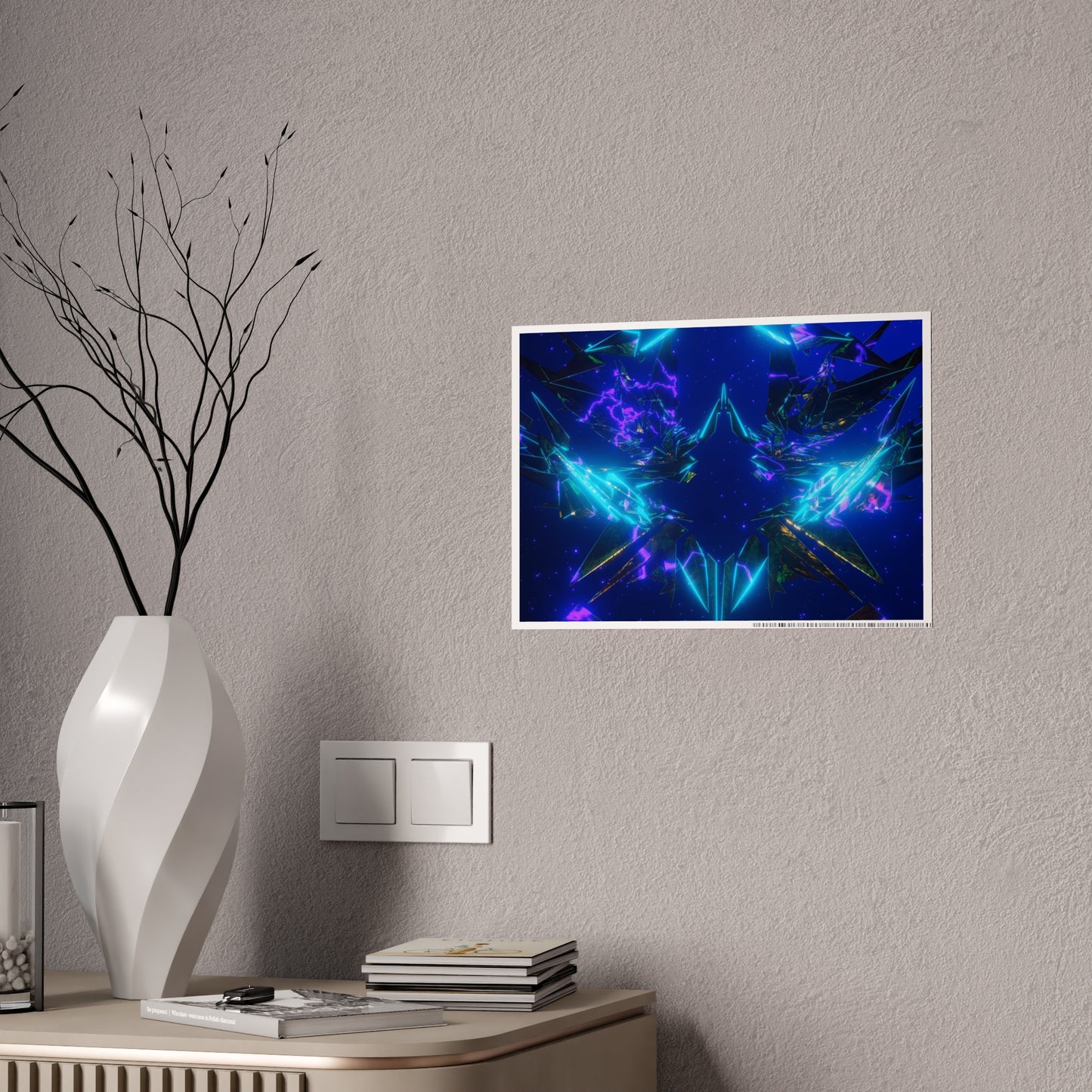 cosmic crown [grand overview] art print iii