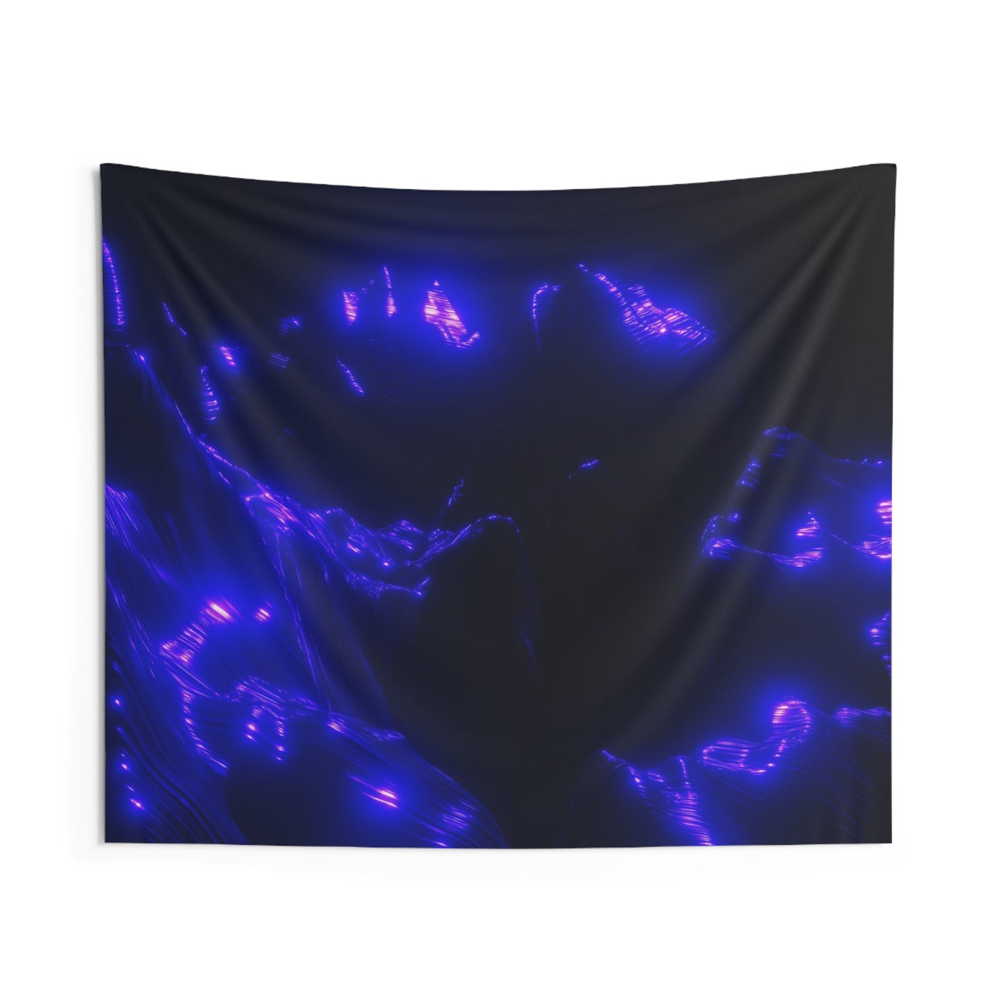 ultraviolet mountain [perspective melt] art tapestry i