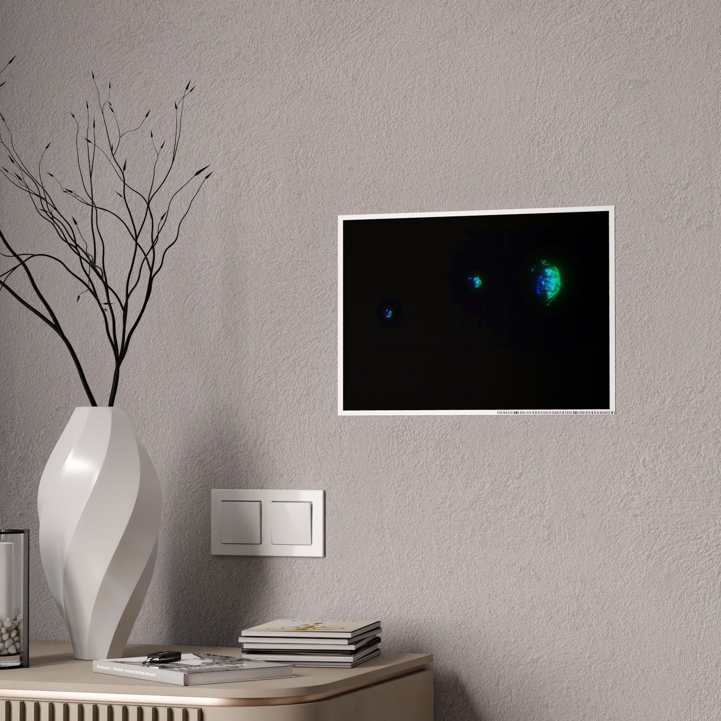 impossible orbit [minimal planetary lock] art print