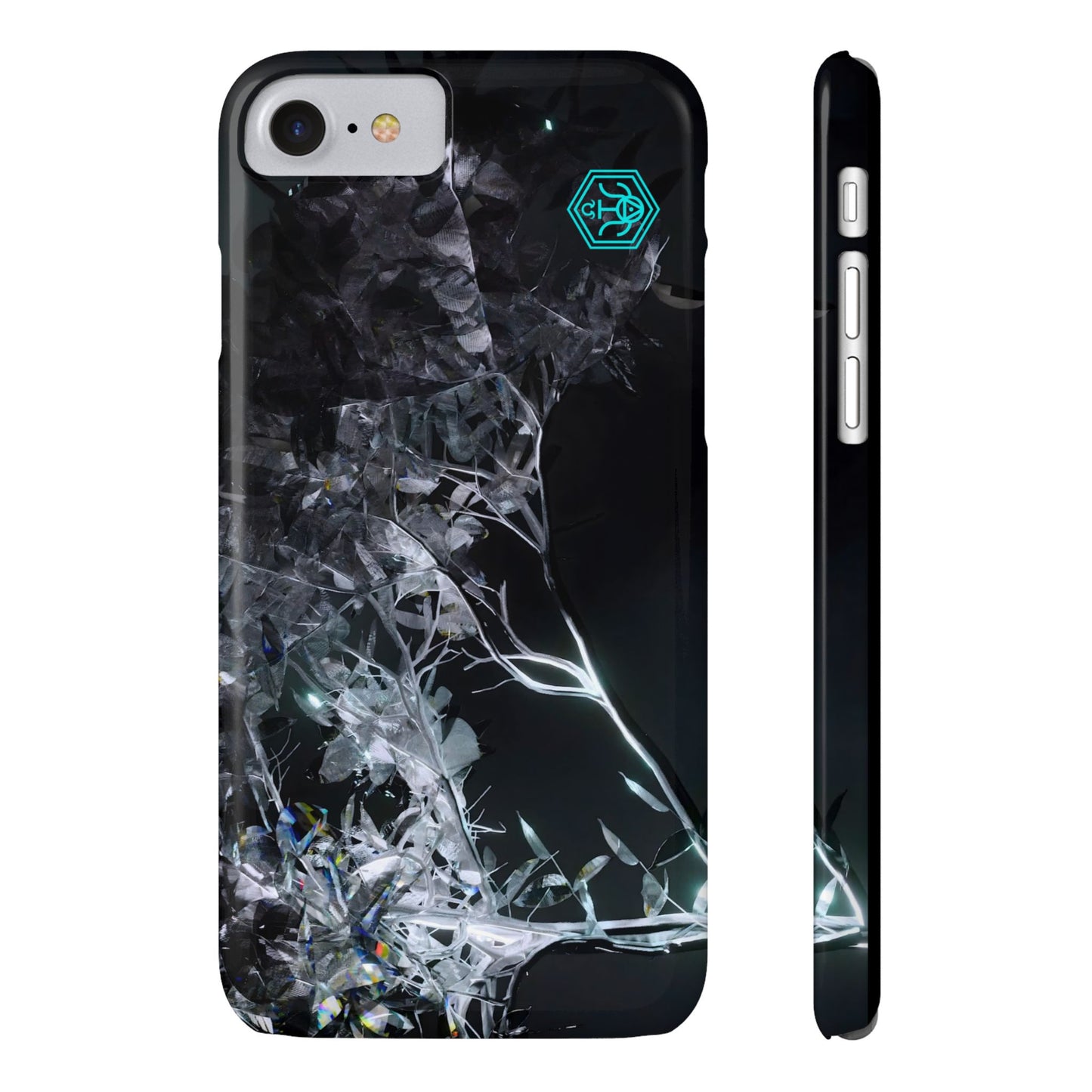 leaves of glass [midnight simulation] iPhone case ii