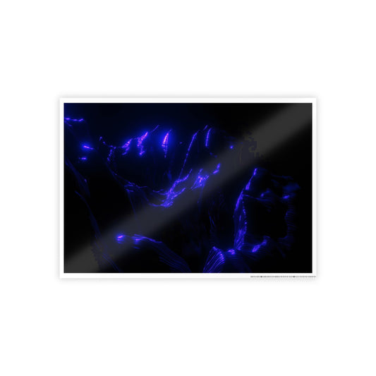 ultraviolet mountain [perspective melt] art print ii