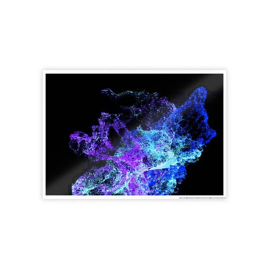 particle drop [gravity reversal] art print ii