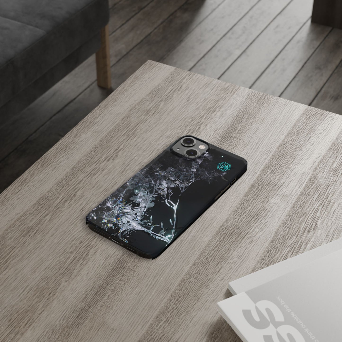 leaves of glass [midnight simulation] iPhone case ii