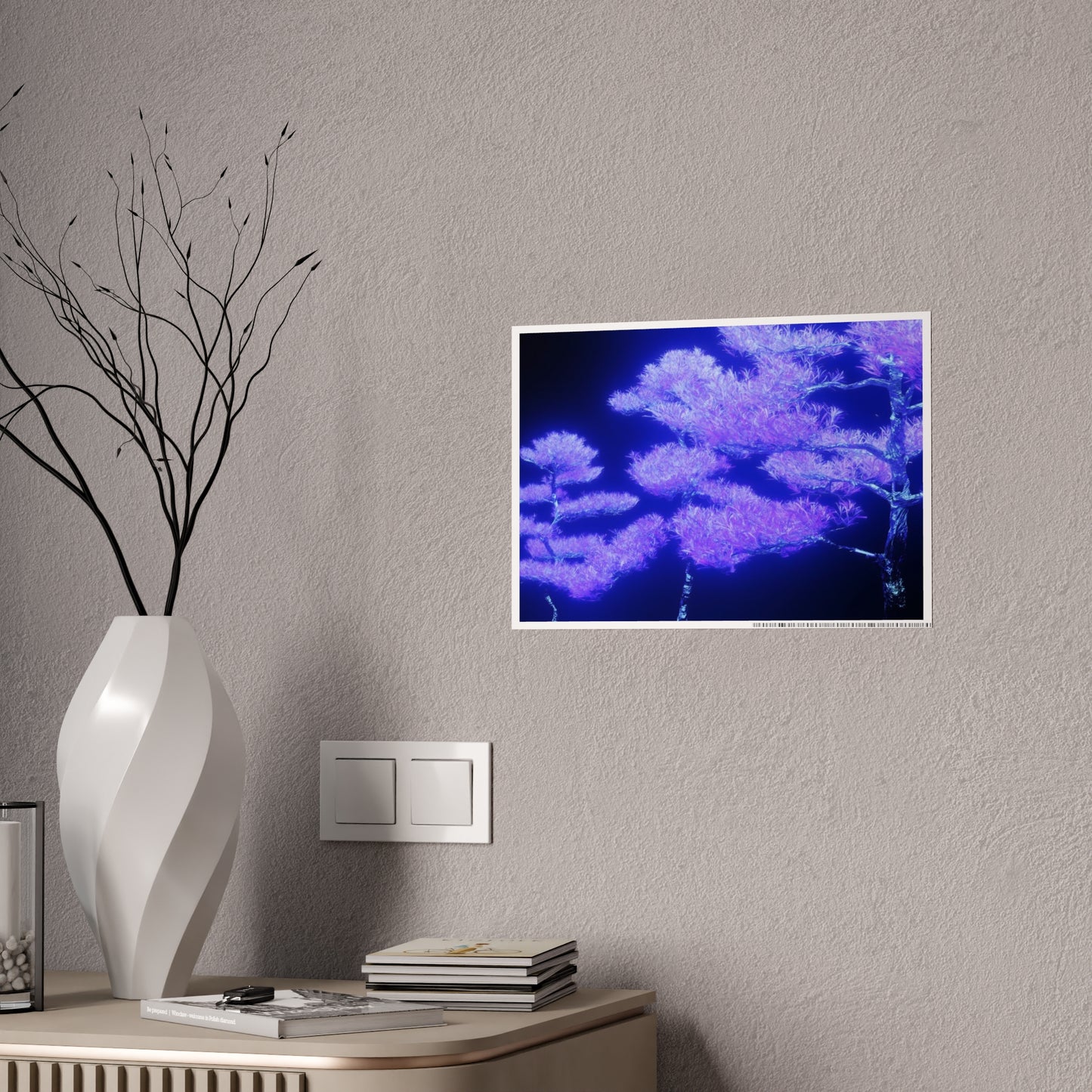 synthetic nature [metallic UV test lab] art print iii