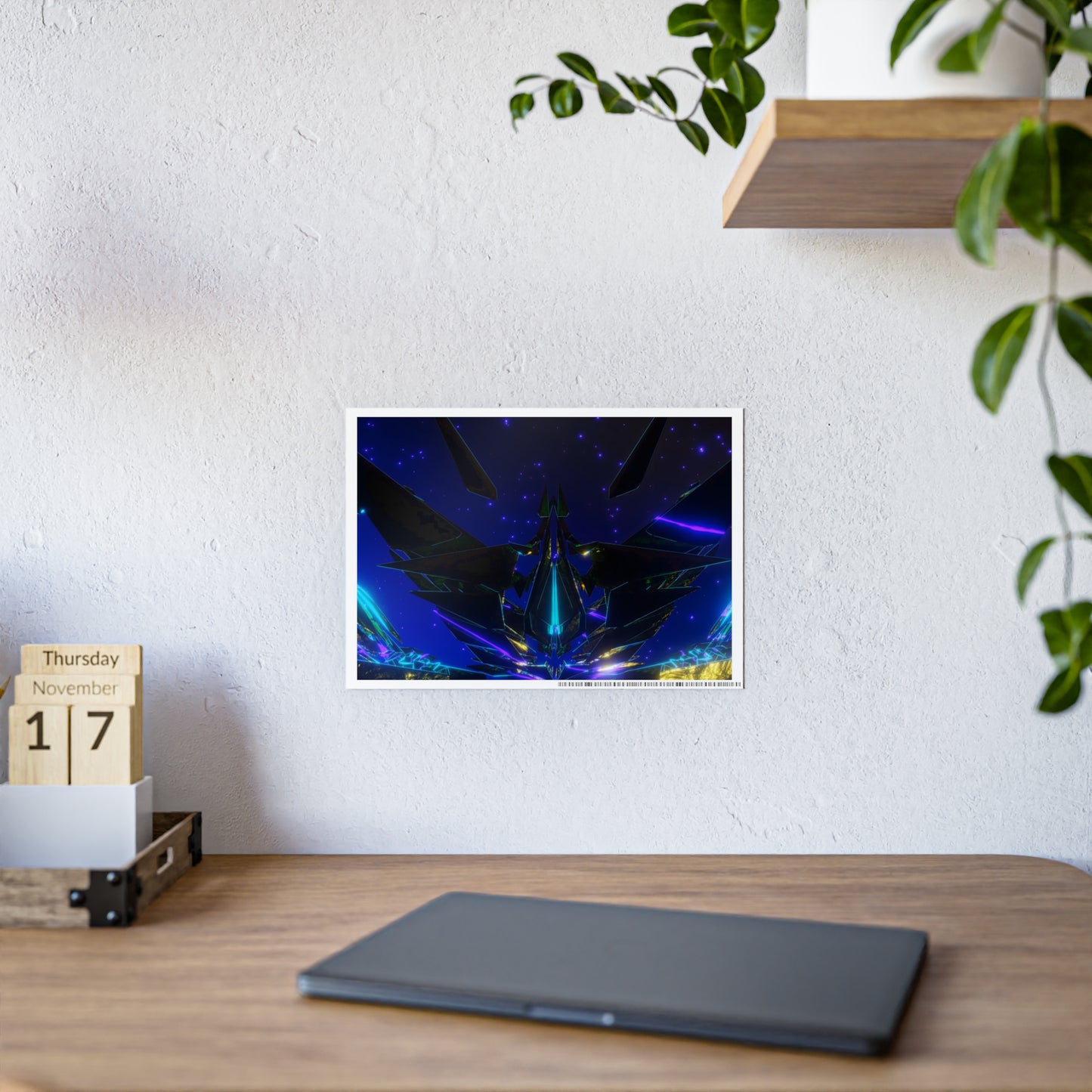 cosmic crown [fractal detail] art print