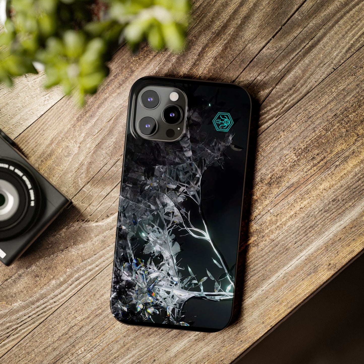 leaves of glass [midnight simulation] iPhone case ii