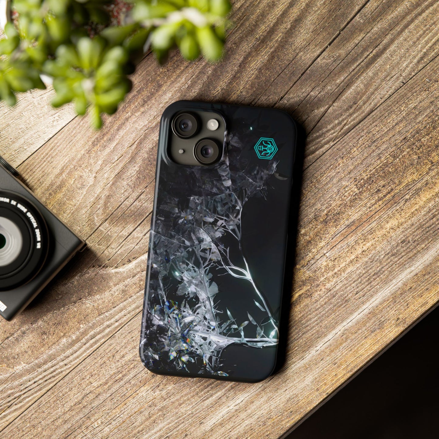 leaves of glass [midnight simulation] iPhone case ii