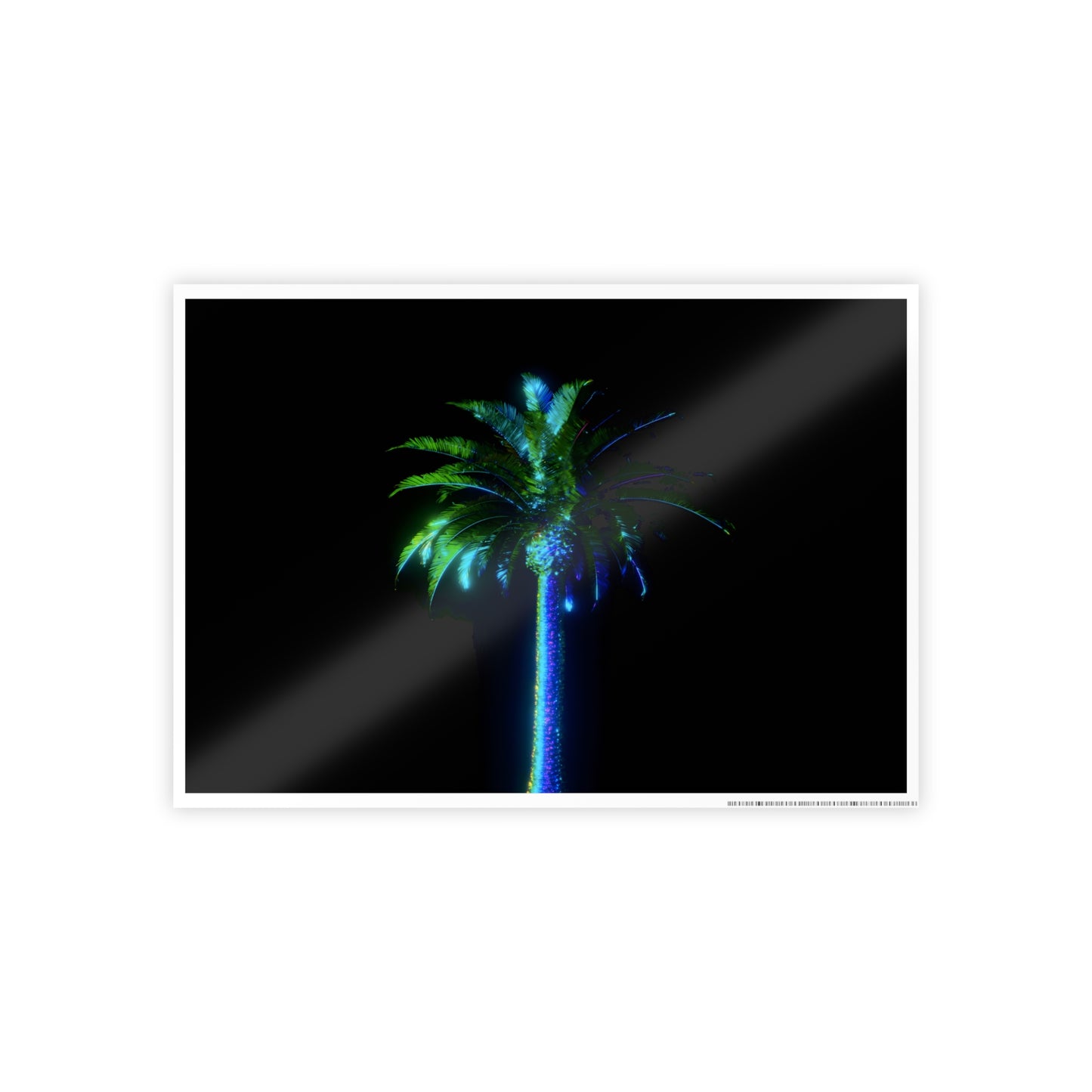palm rotation: vivid iridescent [nightlife shimmer] art print ii
