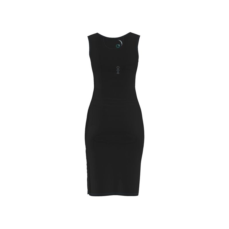 moon drop bodycon dress
