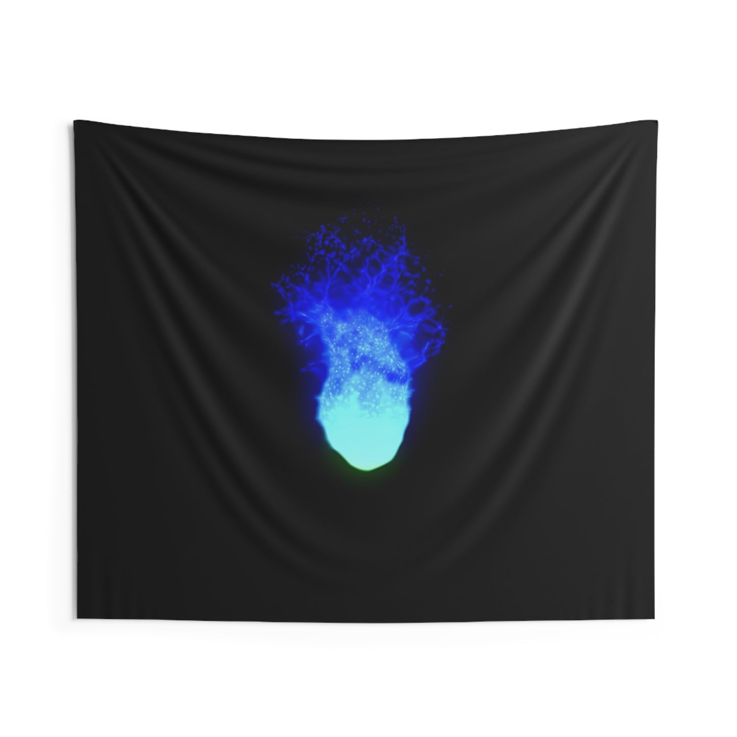 plasma core: plasma smoke [particle fluid dynamics] art tapestry