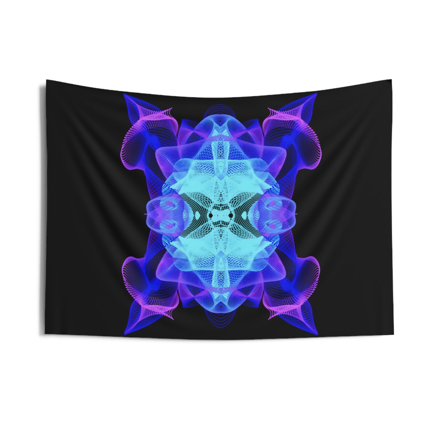 fractal sigil: reality threads [escher medallion] art tapestry